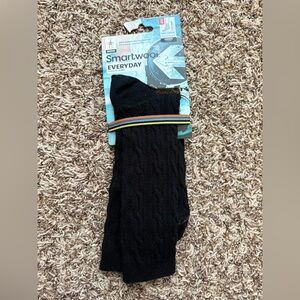 NWT Smartwool Everyday Black Cable socks wool